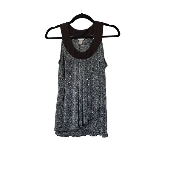 Christopher and Banks sleeveless brown turquoise tank top woman's medium 1169 - Picture 1 of 5